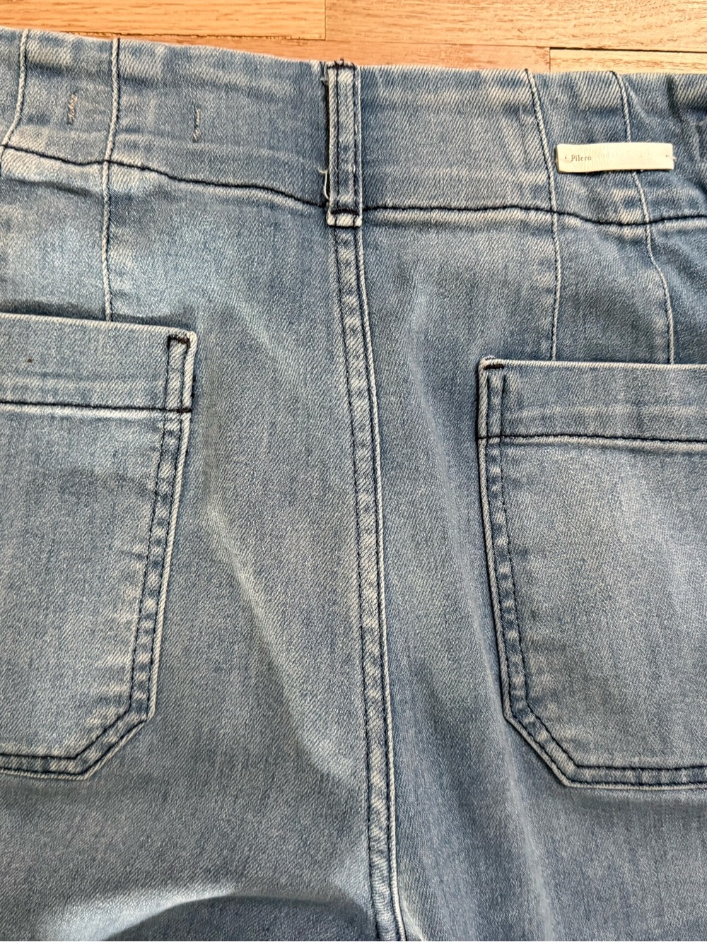 Popular Anthro Colette Crop High-Rise Wide-Leg Jeans, Sz 30 Light Blue by Maeve - Picture 7 of 7